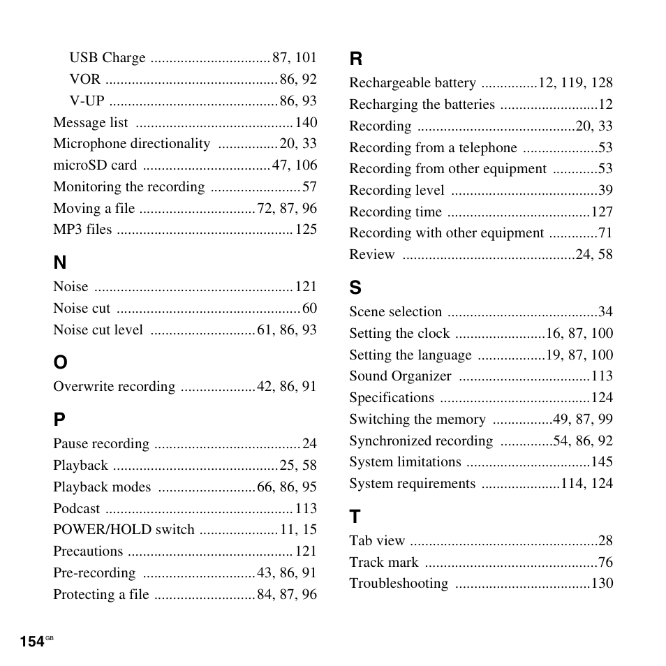 Sony ICD-SX712D User Manual | Page 154 / 155