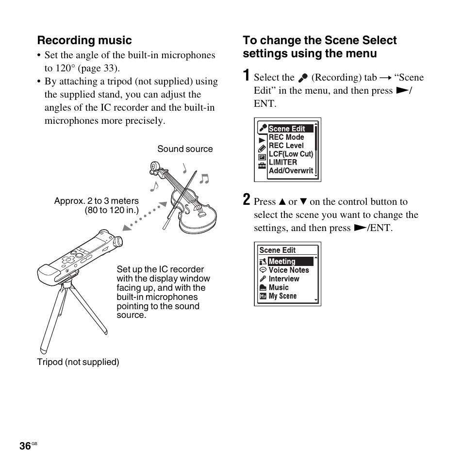 Sony ICD-SX712D User Manual | Page 36 / 155