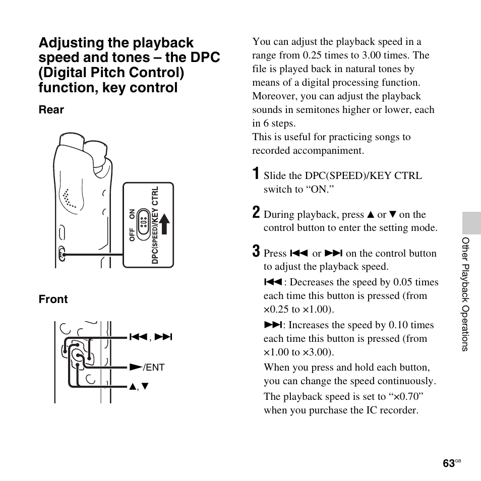 Sony ICD-SX712D User Manual | Page 63 / 155