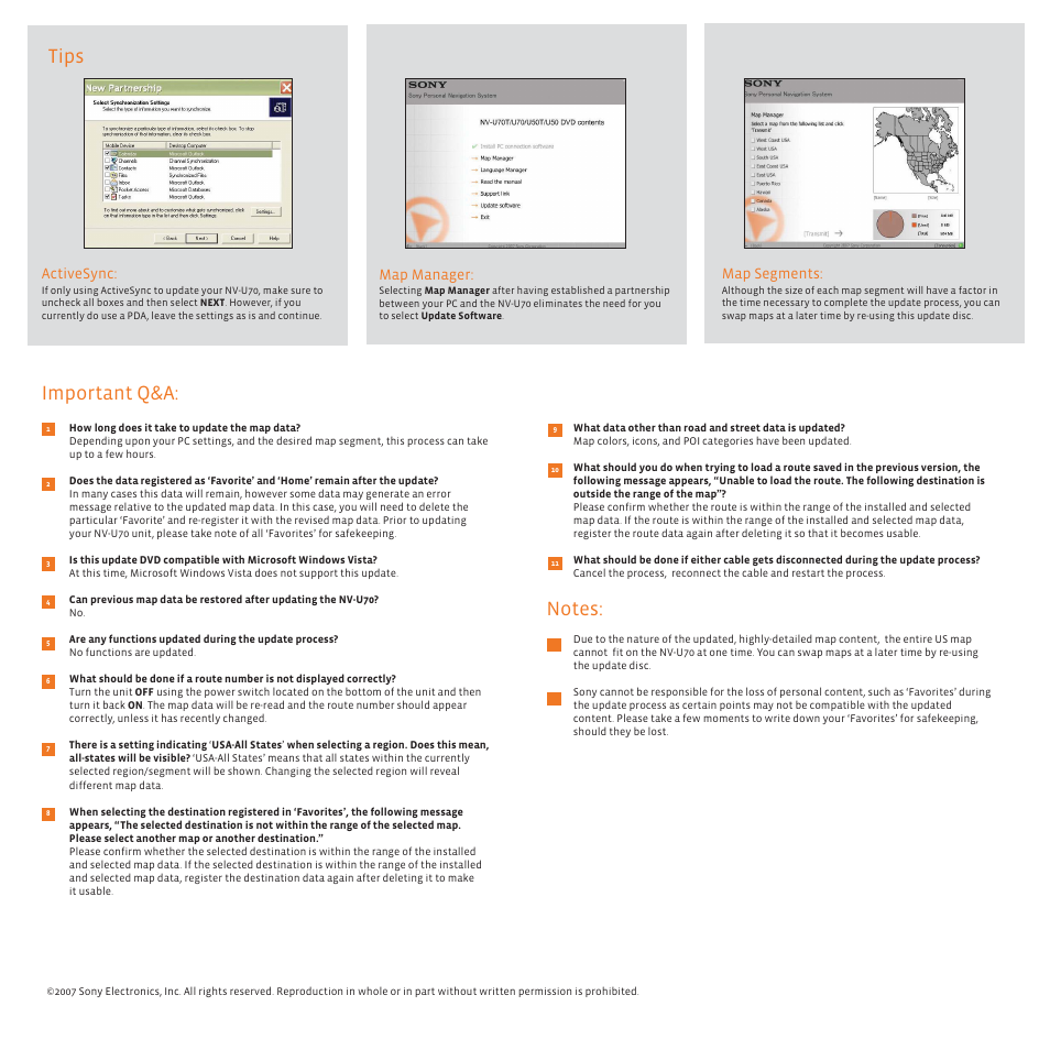 Sony NV-U70 User Manual | Page 2 / 2