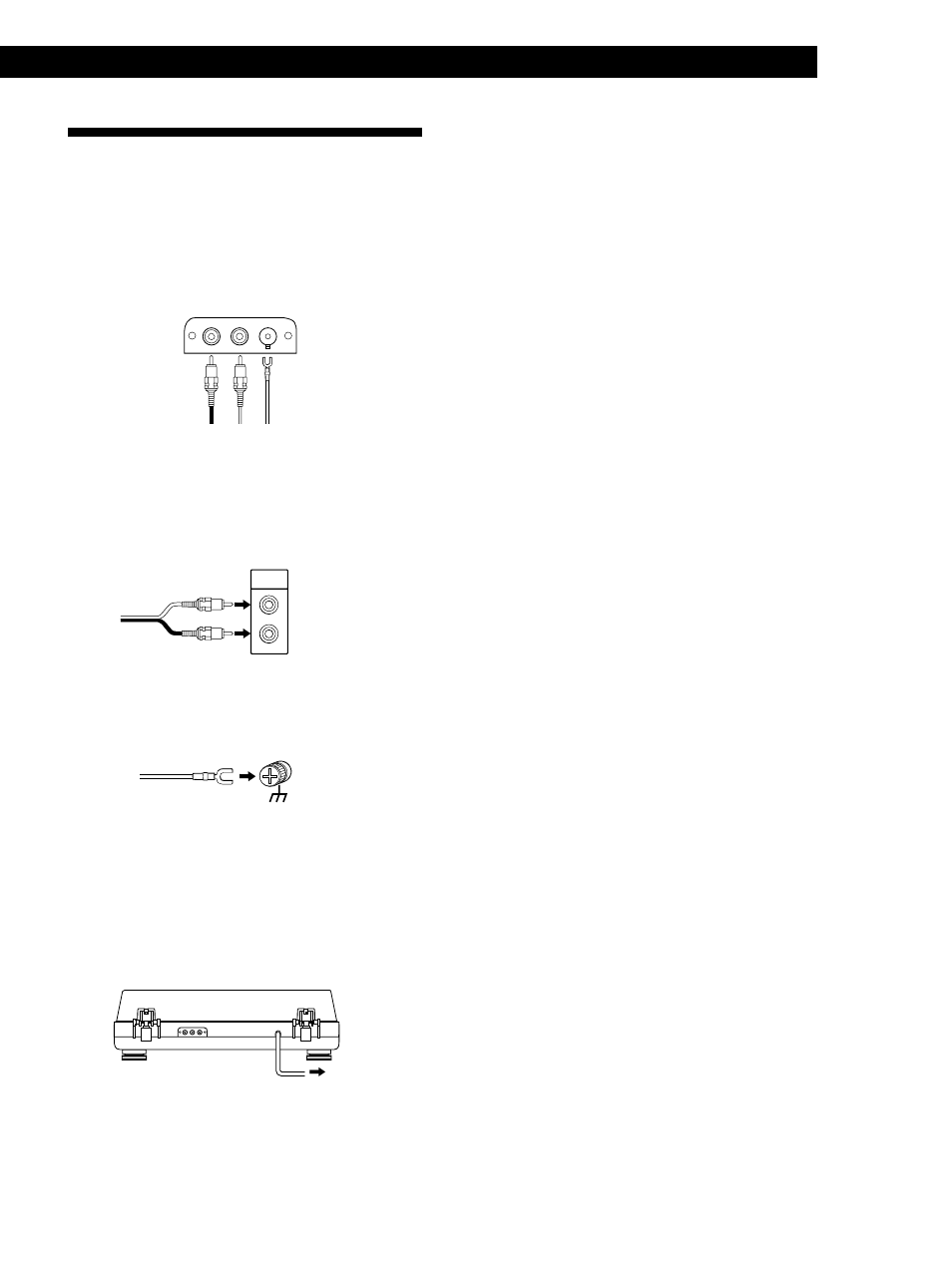 Hooking up the turntable, Mains lead hookups, Getting started | Sony PS-LX350H User Manual | Page 5 / 12