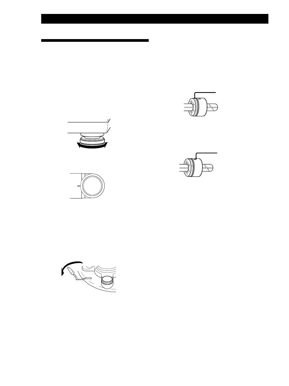 Getting started, Adjusting the turntable | Sony PS-LX350H User Manual | Page 6 / 12