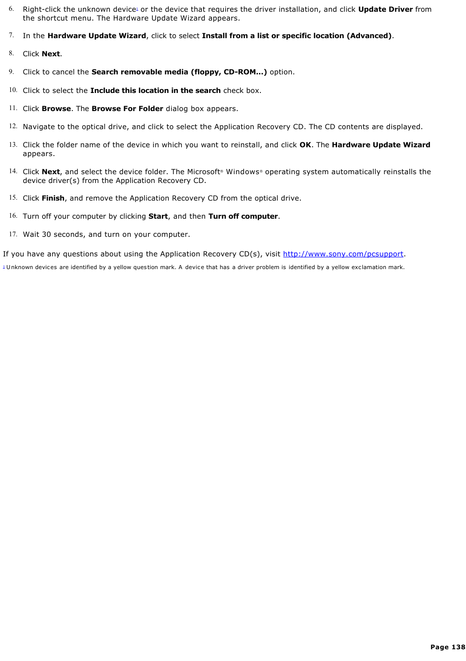 Sony PCG-V505ACK User Manual | Page 138 / 148