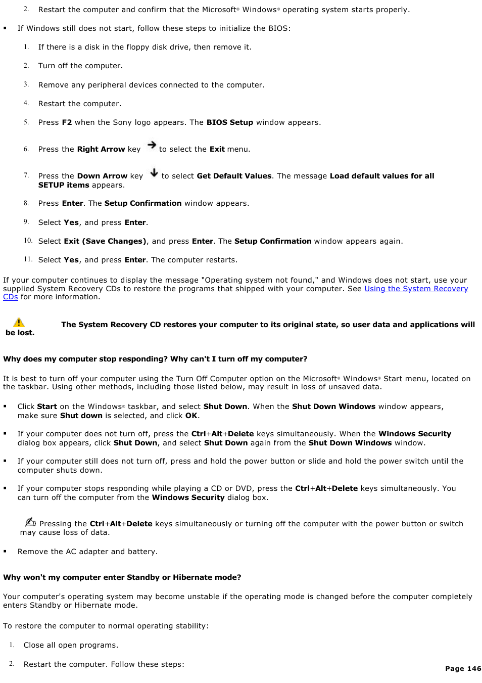 Sony PCG-V505ACK User Manual | Page 146 / 148