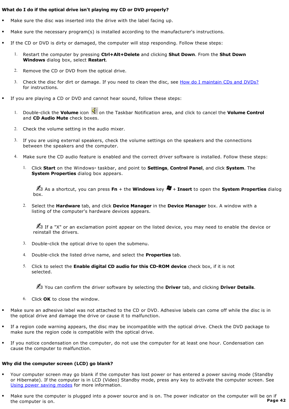 Sony PCG-V505ACK User Manual | Page 42 / 148