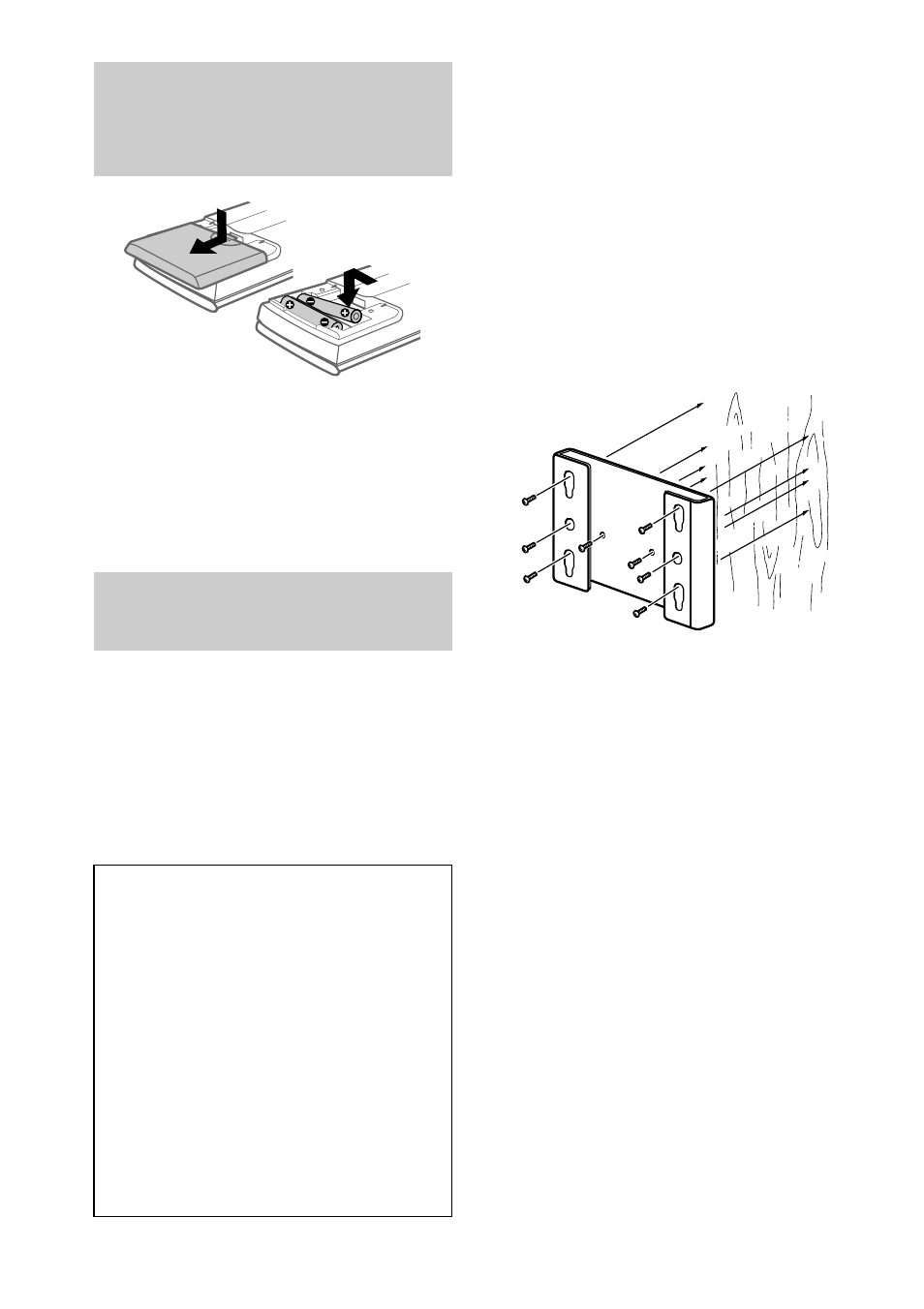 Using the wall hanging bracket | Sony CMT-L7HD User Manual | Page 12 / 68