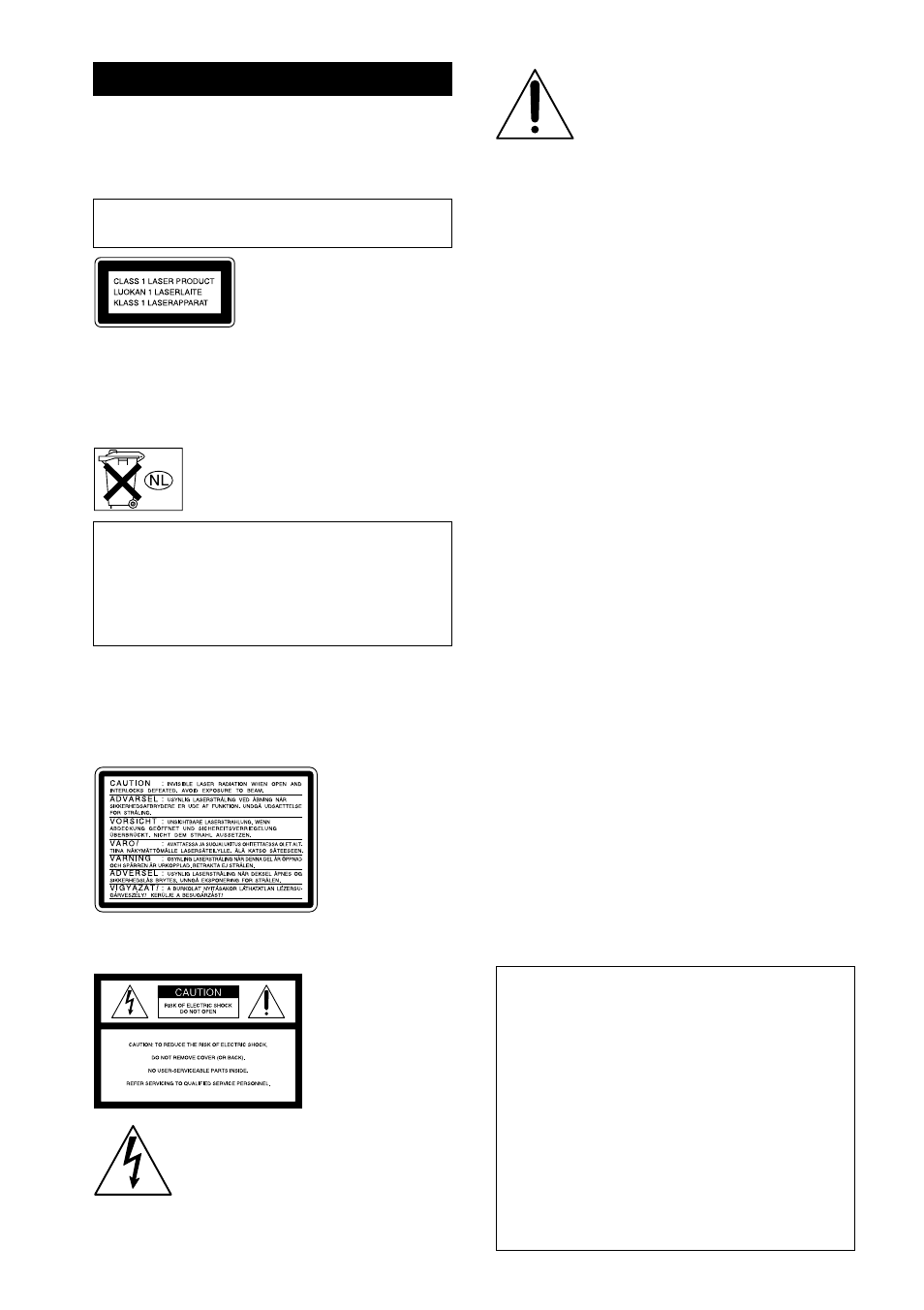 Warning | Sony CMT-L7HD User Manual | Page 2 / 68