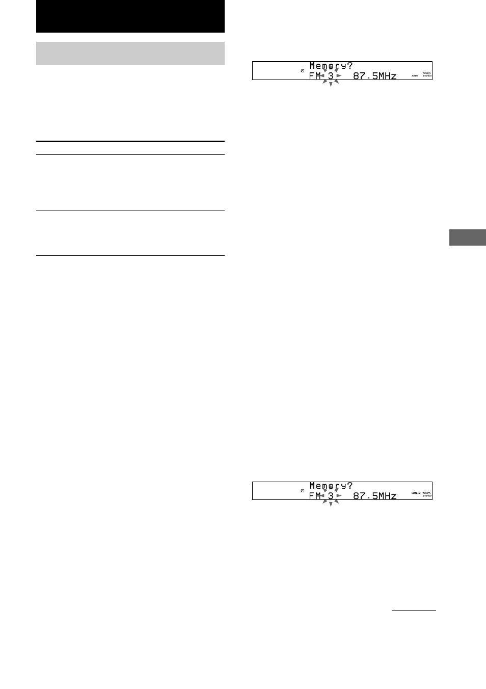 Tuner, Presetting radio stations | Sony CMT-L7HD User Manual | Page 37 / 68