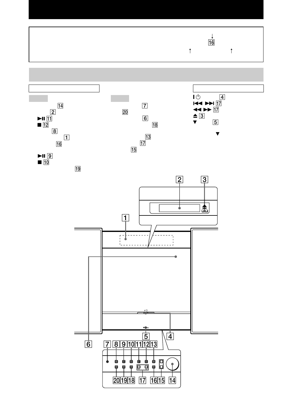 Main unit | Sony CMT-L7HD User Manual | Page 6 / 68