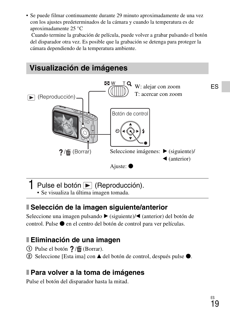 Visualización de imágenes | Sony DSC-TF1 User Manual | Page 51 / 68