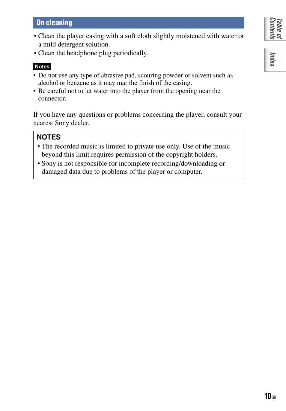 Sony NW-HD5 User Manual | Page 10 / 82