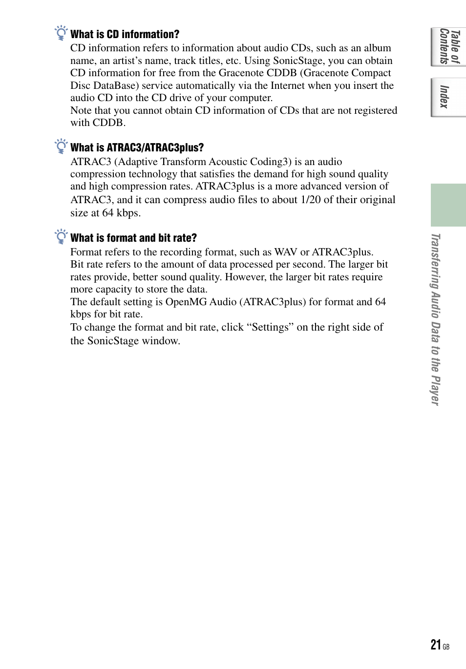 Sony NW-HD5 User Manual | Page 21 / 82