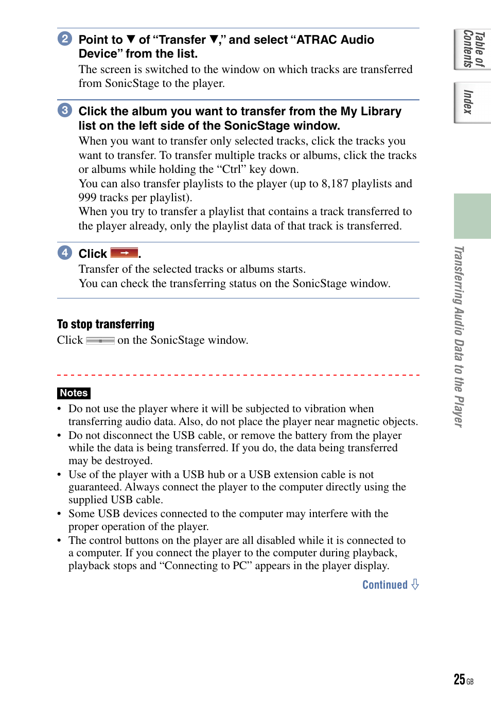 Sony NW-HD5 User Manual | Page 25 / 82