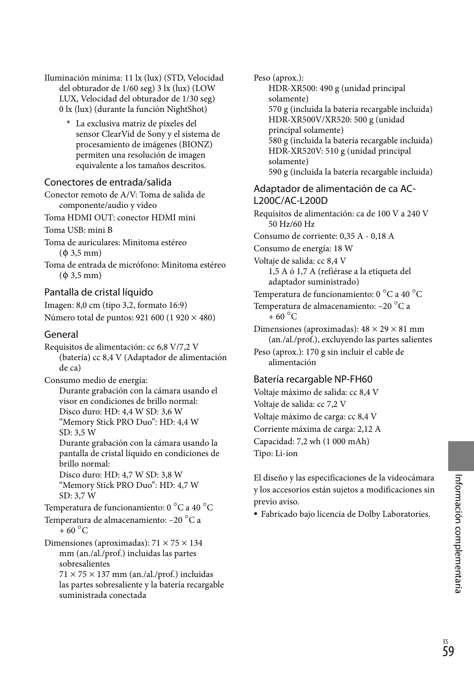 Sony HDR-XR500V User Manual | Page 123 / 131