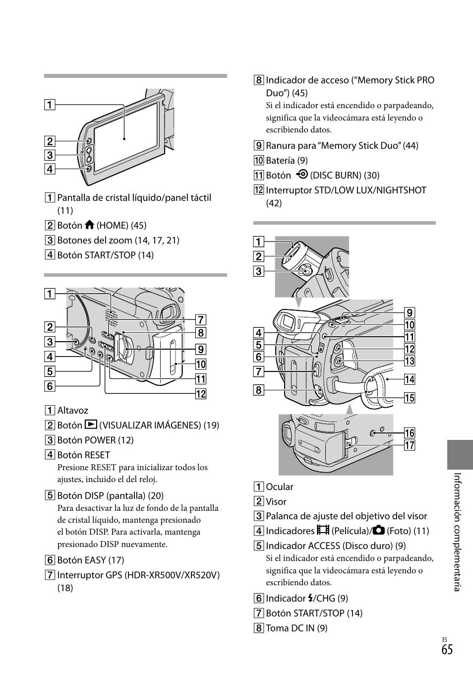 Sony HDR-XR500V User Manual | Page 129 / 131