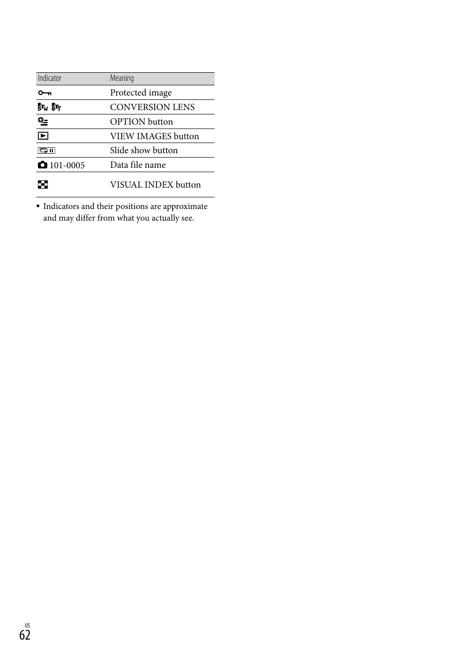 Sony HDR-XR500V User Manual | Page 62 / 131