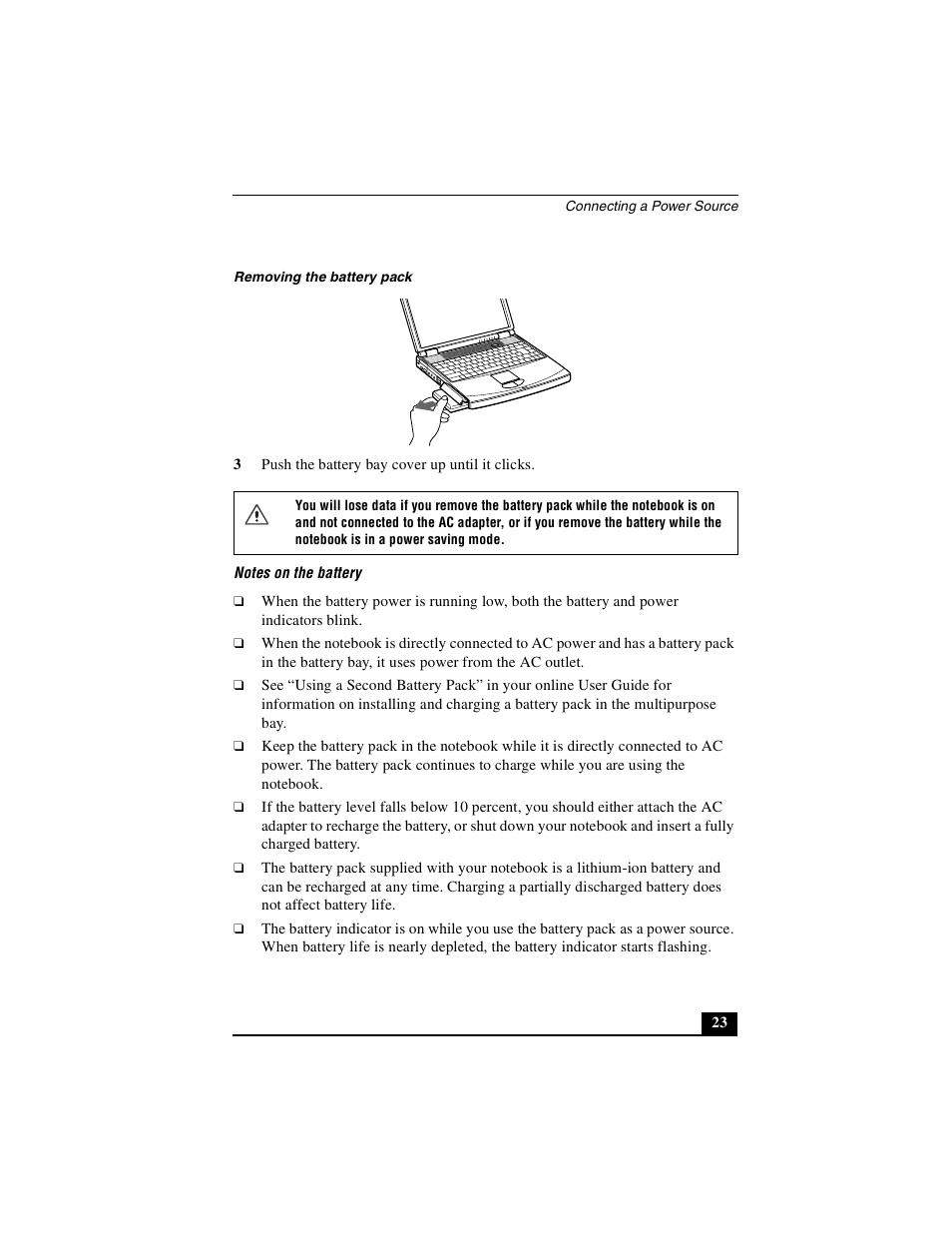 Sony PCG-FXA53 User Manual | Page 23 / 56