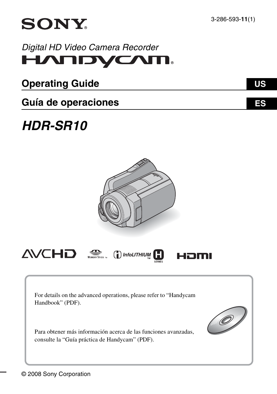 Sony HDR-SR10D User Manual | 72 pages