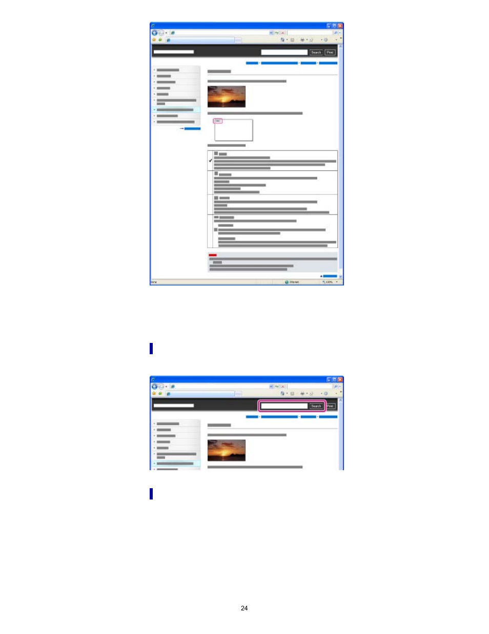 Searching a topic by keyword | Sony HDR-PJ650V User Manual | Page 24 / 287