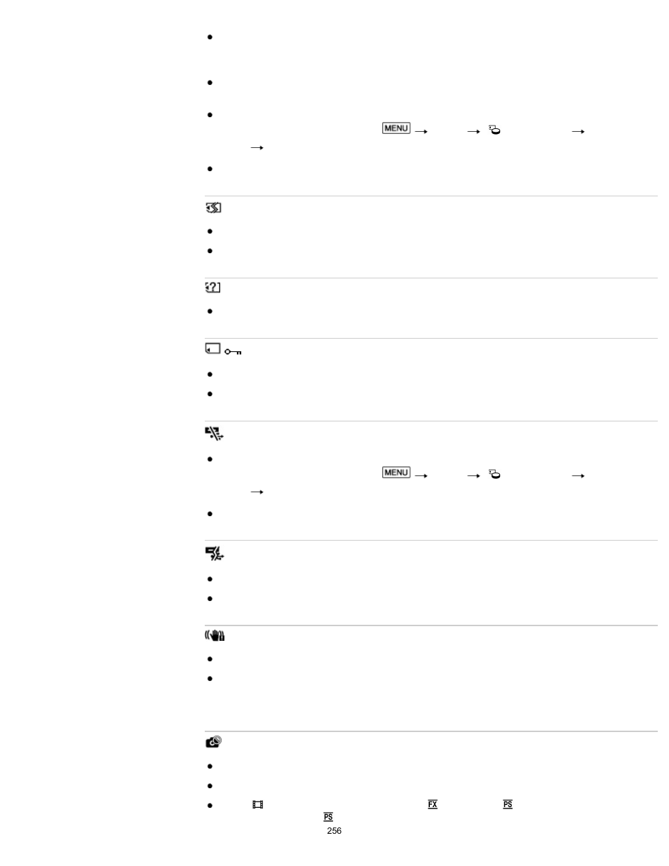 Sony HDR-PJ650V User Manual | Page 256 / 287