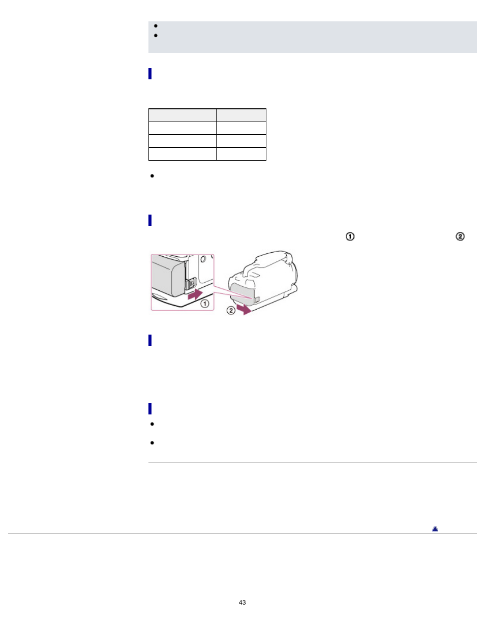 Sony HDR-PJ650V User Manual | Page 43 / 287