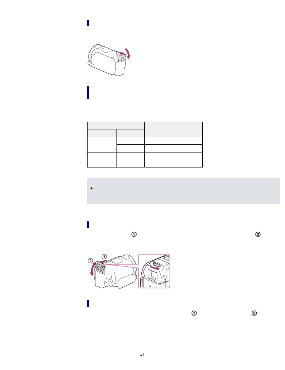 Sony HDR-PJ650V User Manual | Page 47 / 287