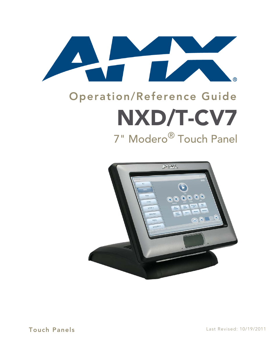 AMX Modero CV7 User Manual | 220 pages