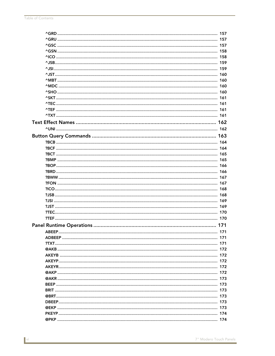 AMX Modero CV7 User Manual | Page 10 / 220