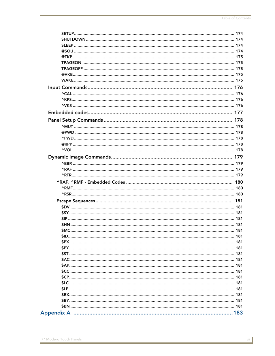 AMX Modero CV7 User Manual | Page 11 / 220