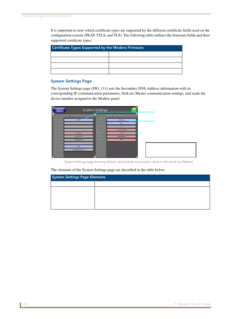 AMX Modero CV7 User Manual | Page 142 / 220