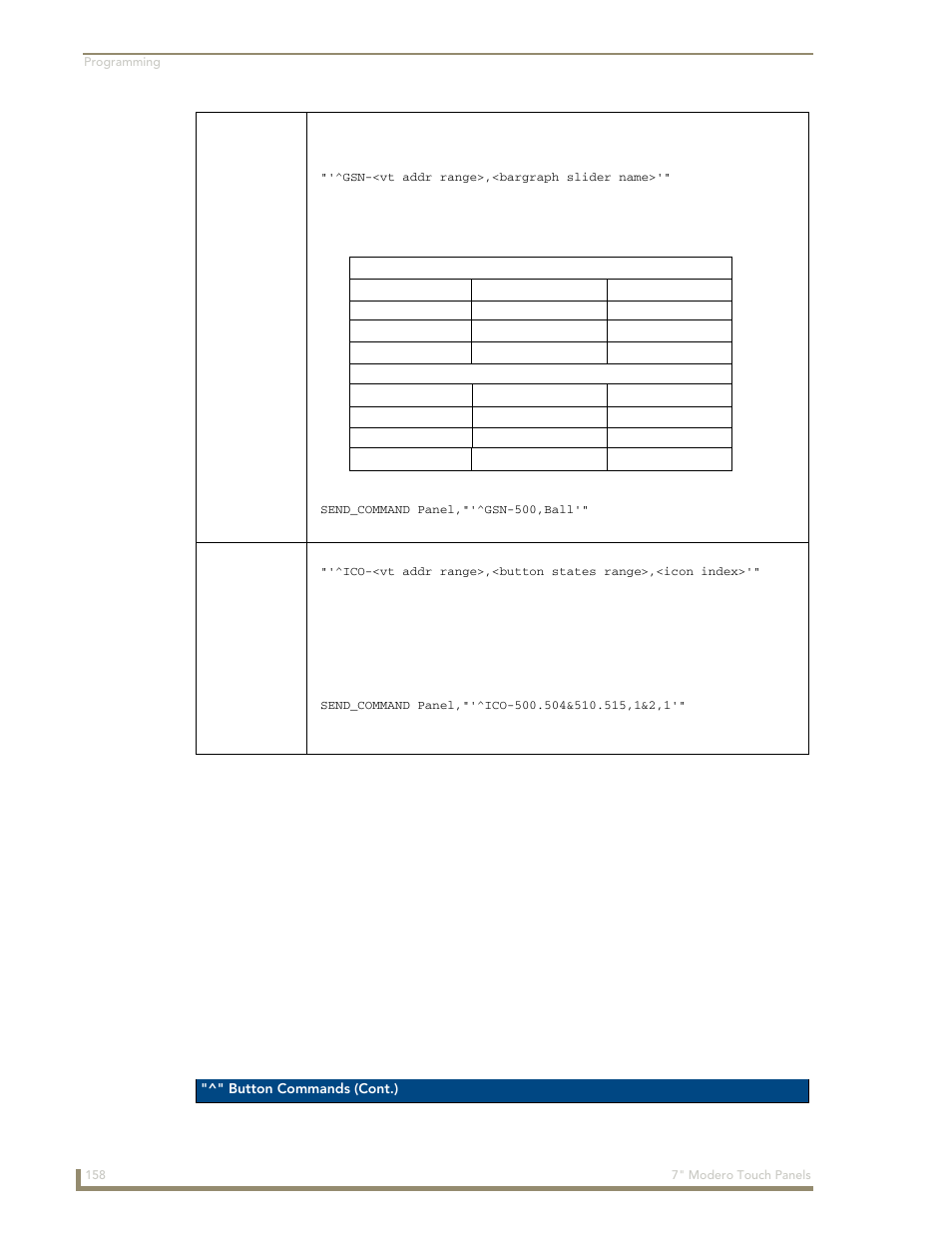 Gsn ^ico | AMX Modero CV7 User Manual | Page 170 / 220