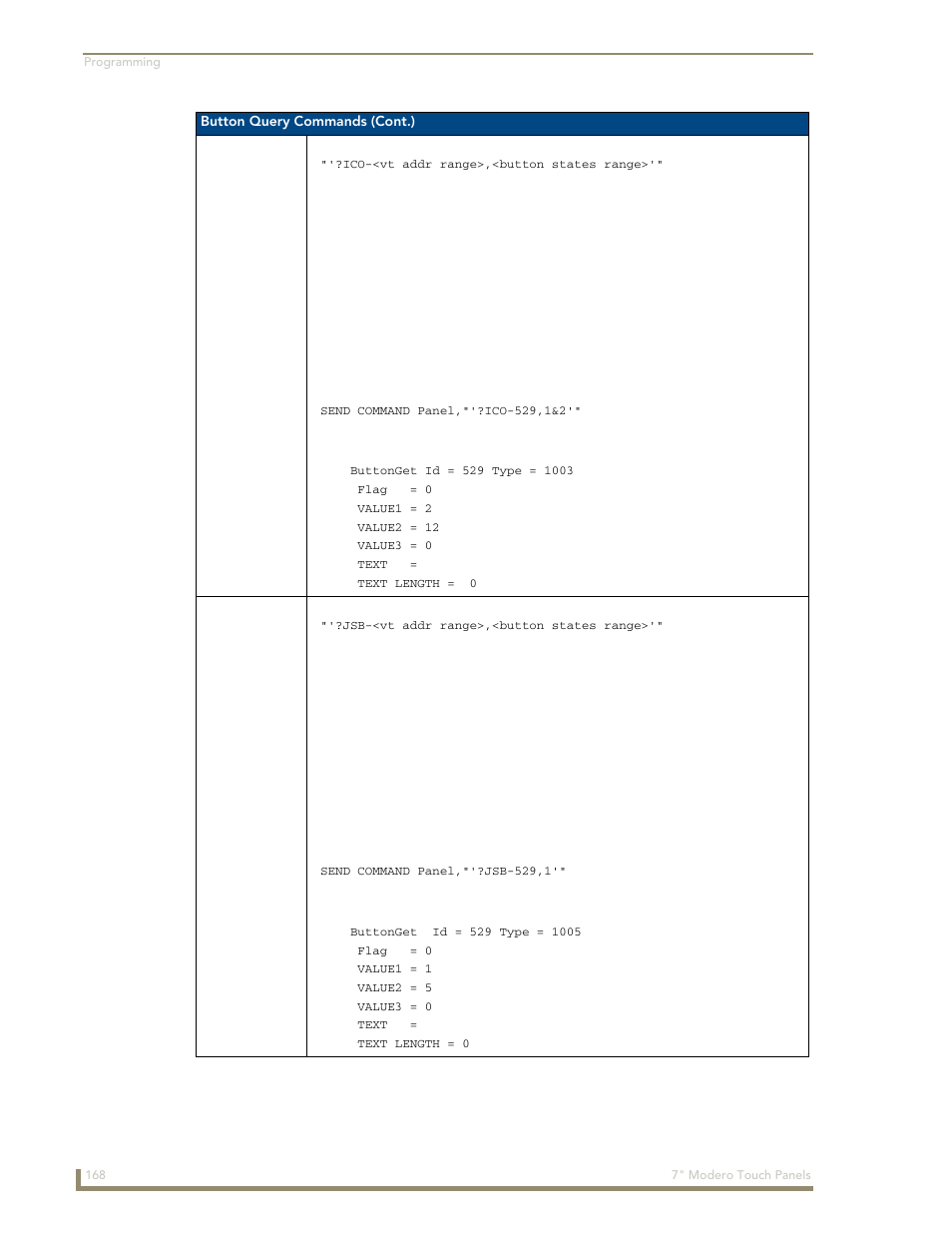 Ico ?jsb | AMX Modero CV7 User Manual | Page 180 / 220