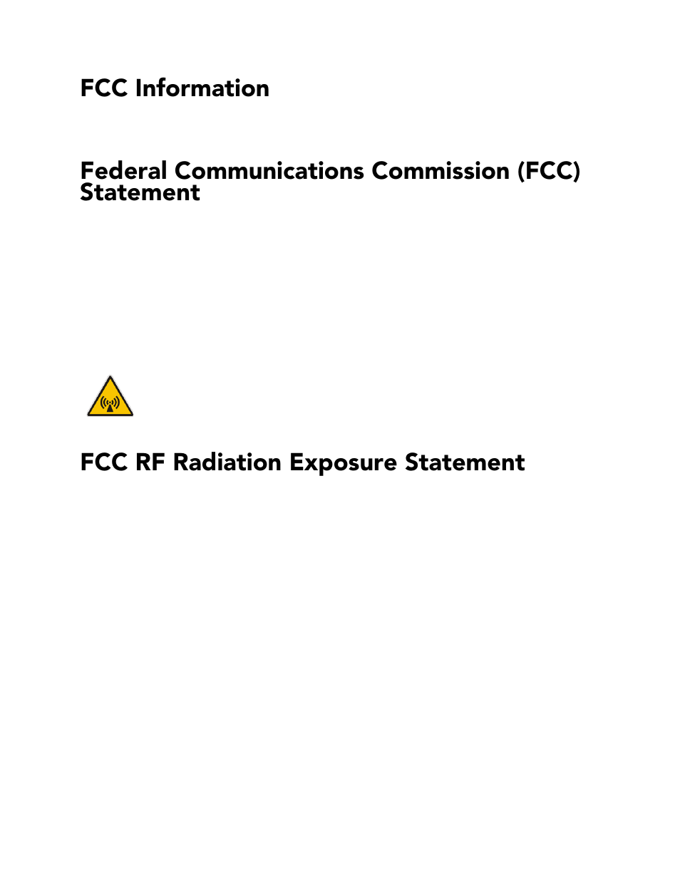 Fcc information, Federal communications commission (fcc) statement, Fcc rf radiation exposure statement | AMX Modero CV7 User Manual | Page 4 / 220