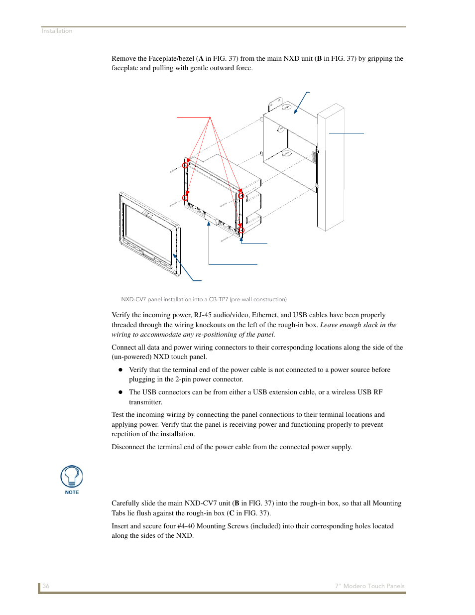 AMX Modero CV7 User Manual | Page 48 / 220