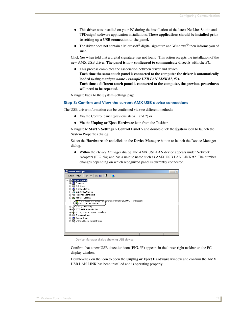 AMX Modero CV7 User Manual | Page 65 / 220
