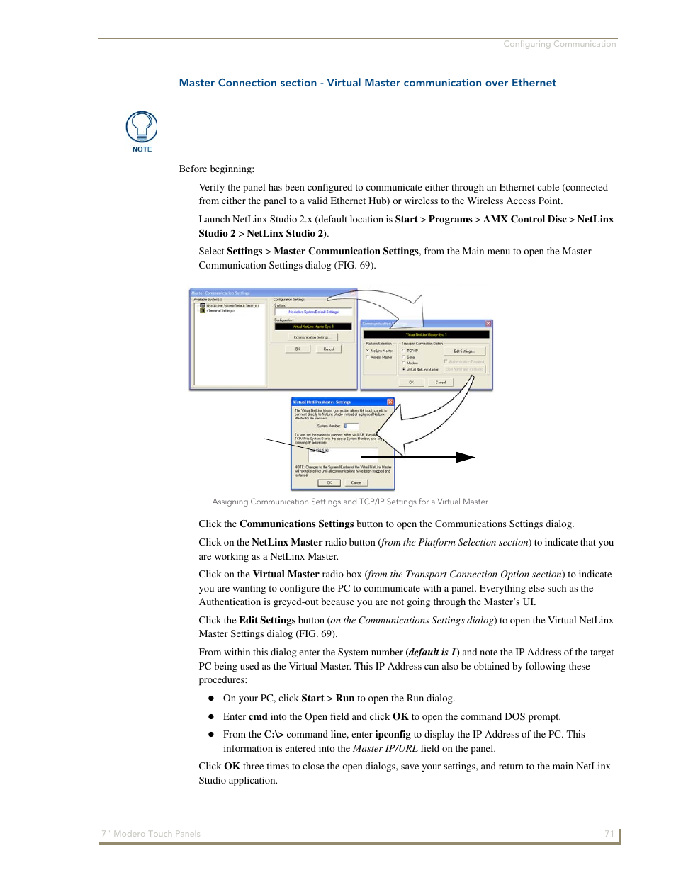 AMX Modero CV7 User Manual | Page 83 / 220