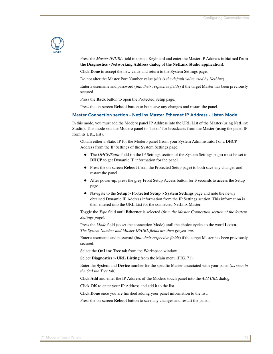 AMX Modero CV7 User Manual | Page 85 / 220