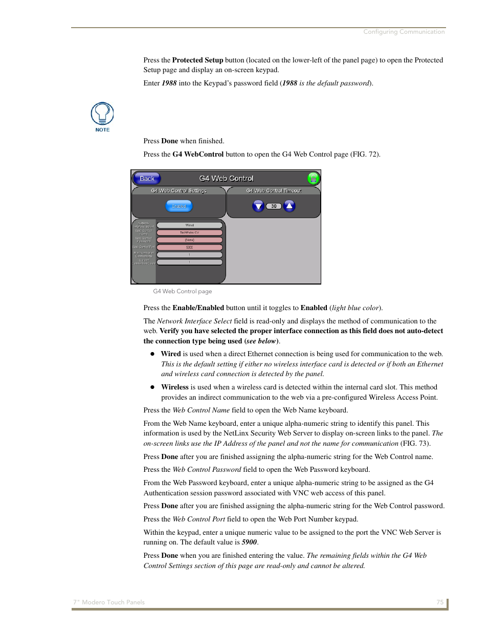 AMX Modero CV7 User Manual | Page 87 / 220