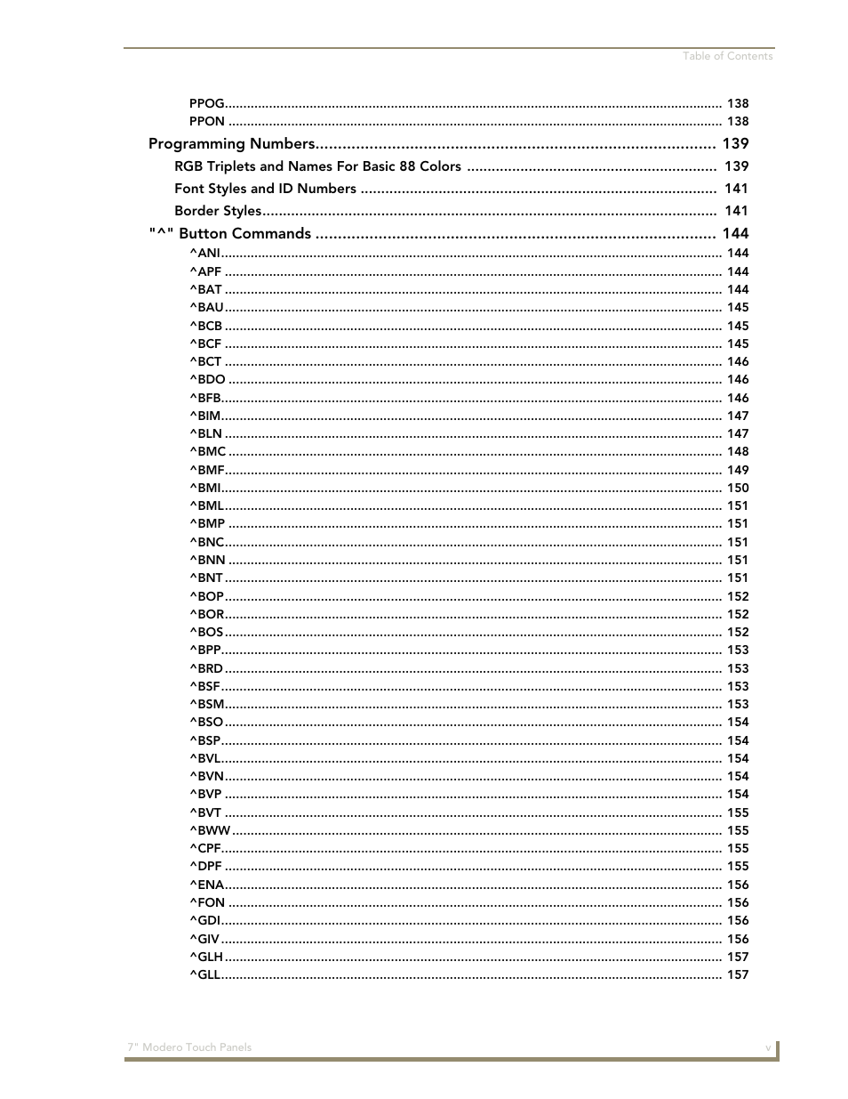 AMX Modero CV7 User Manual | Page 9 / 220