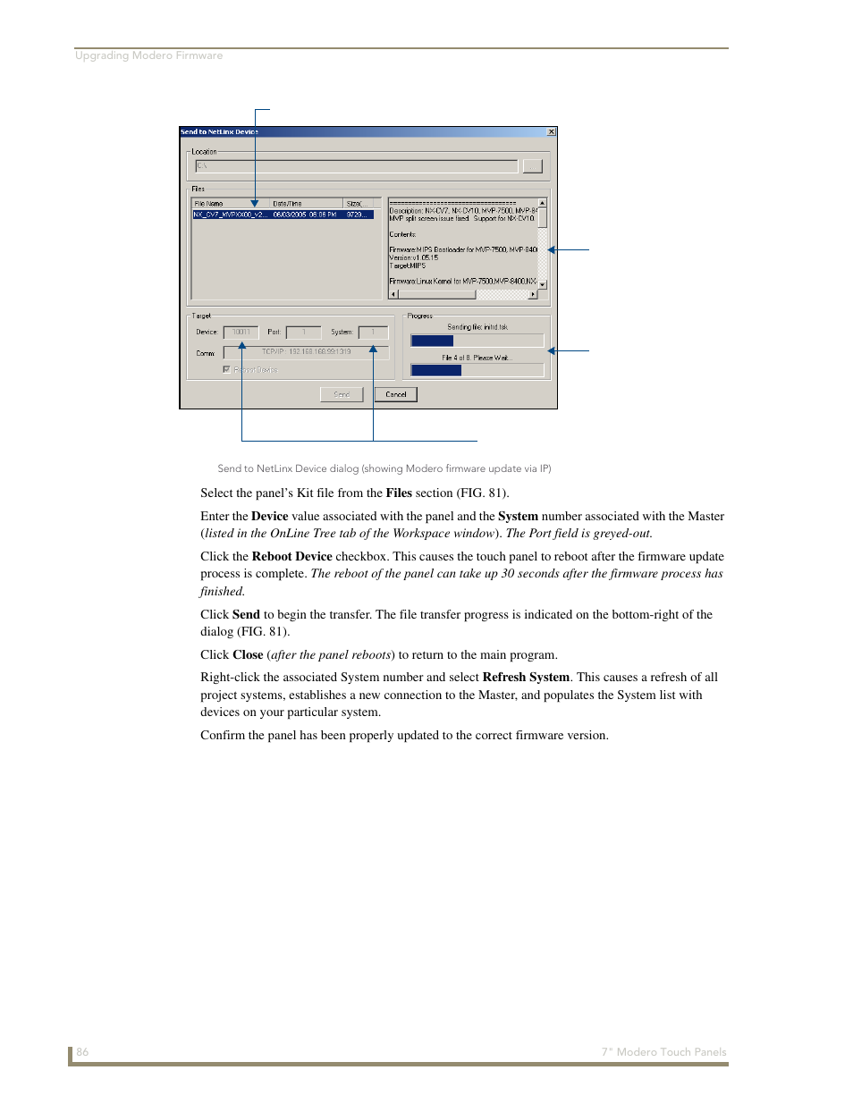 AMX Modero CV7 User Manual | Page 98 / 220