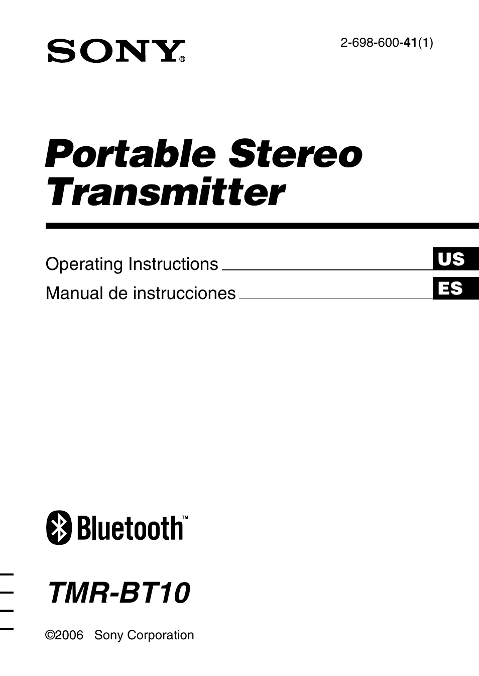 Sony TMR-BT10 User Manual | 44 pages