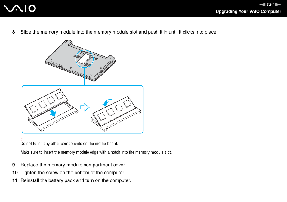 Sony VGN-TX850P User Manual | Page 134 / 202