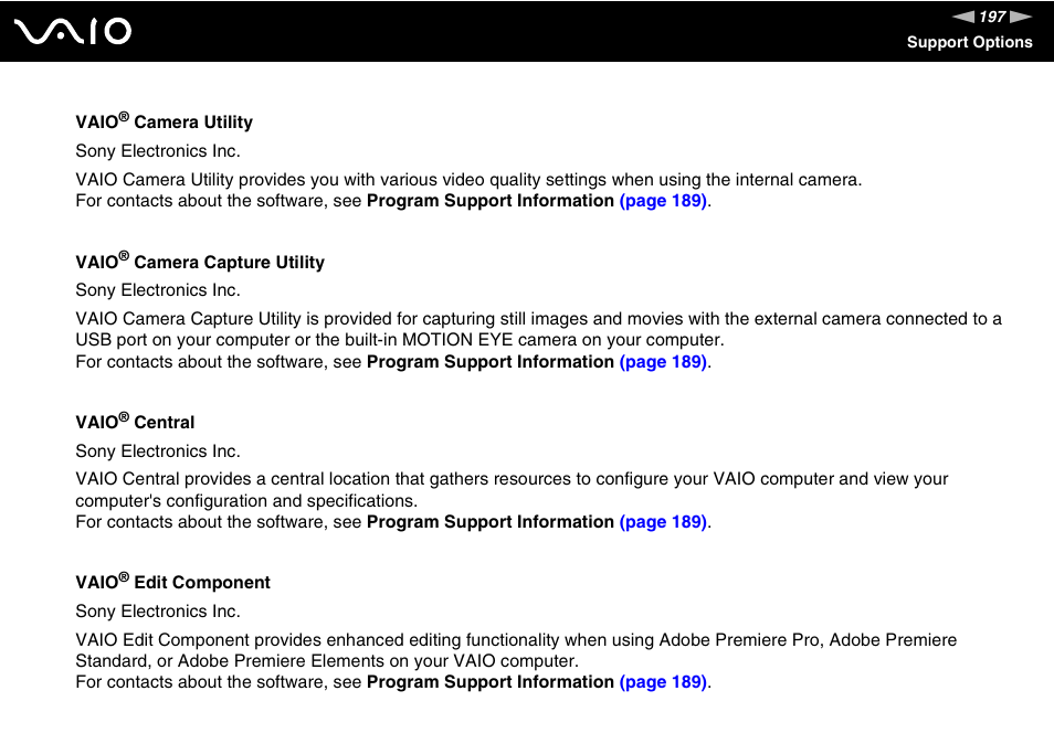 Sony VGN-TX850P User Manual | Page 197 / 202
