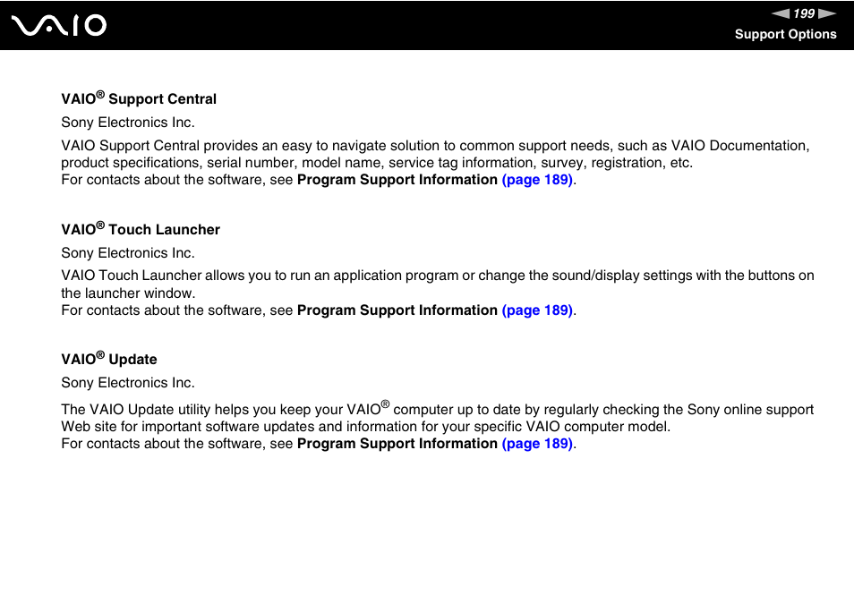 Sony VGN-TX850P User Manual | Page 199 / 202