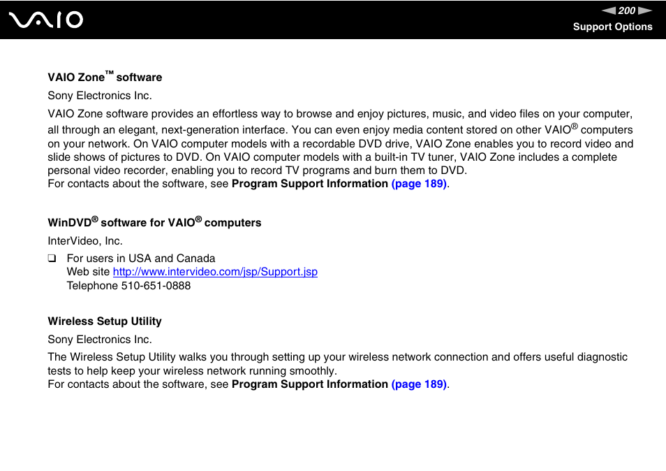 Sony VGN-TX850P User Manual | Page 200 / 202