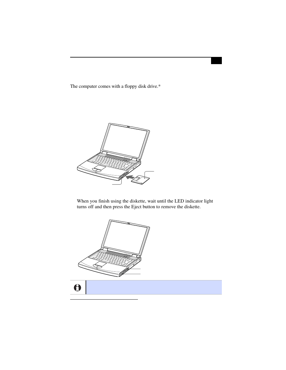 Using the floppy disk drive, Using the system recovery cd(s) | Sony PCG-F630 User Manual | Page 40 / 103