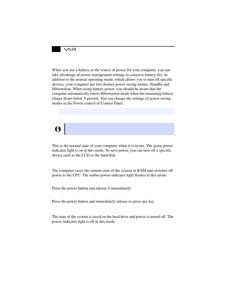 Using power saving modes, Normal mode, Standby mode | Hibernation mode, Normal mode standby mode hibernation mode | Sony PCG-F630 User Manual | Page 47 / 103