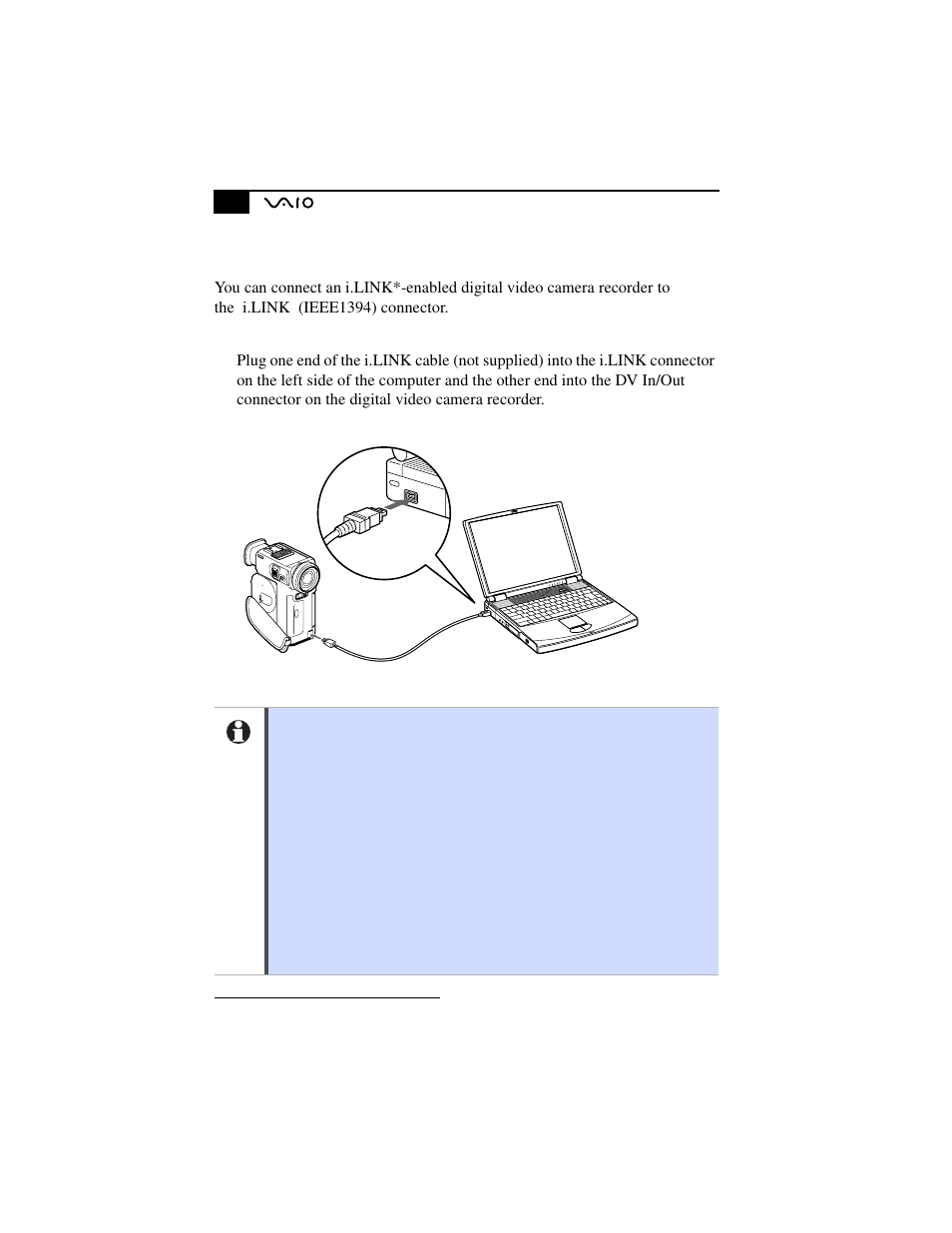 Connecting a digital video camera recorder | Sony PCG-F630 User Manual | Page 63 / 103