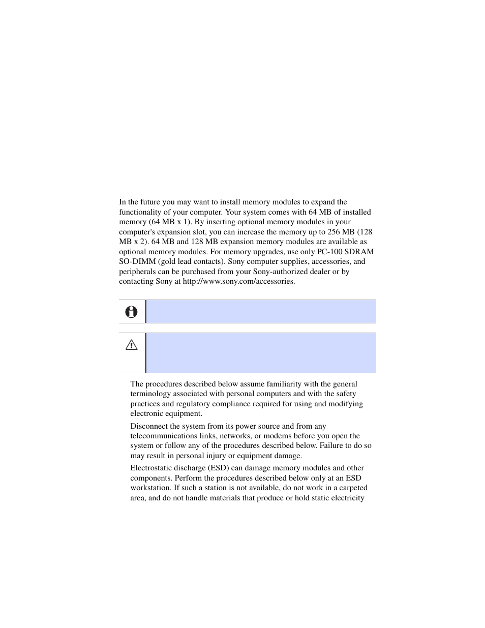 Adding memory | Sony PCG-F630 User Manual | Page 92 / 103