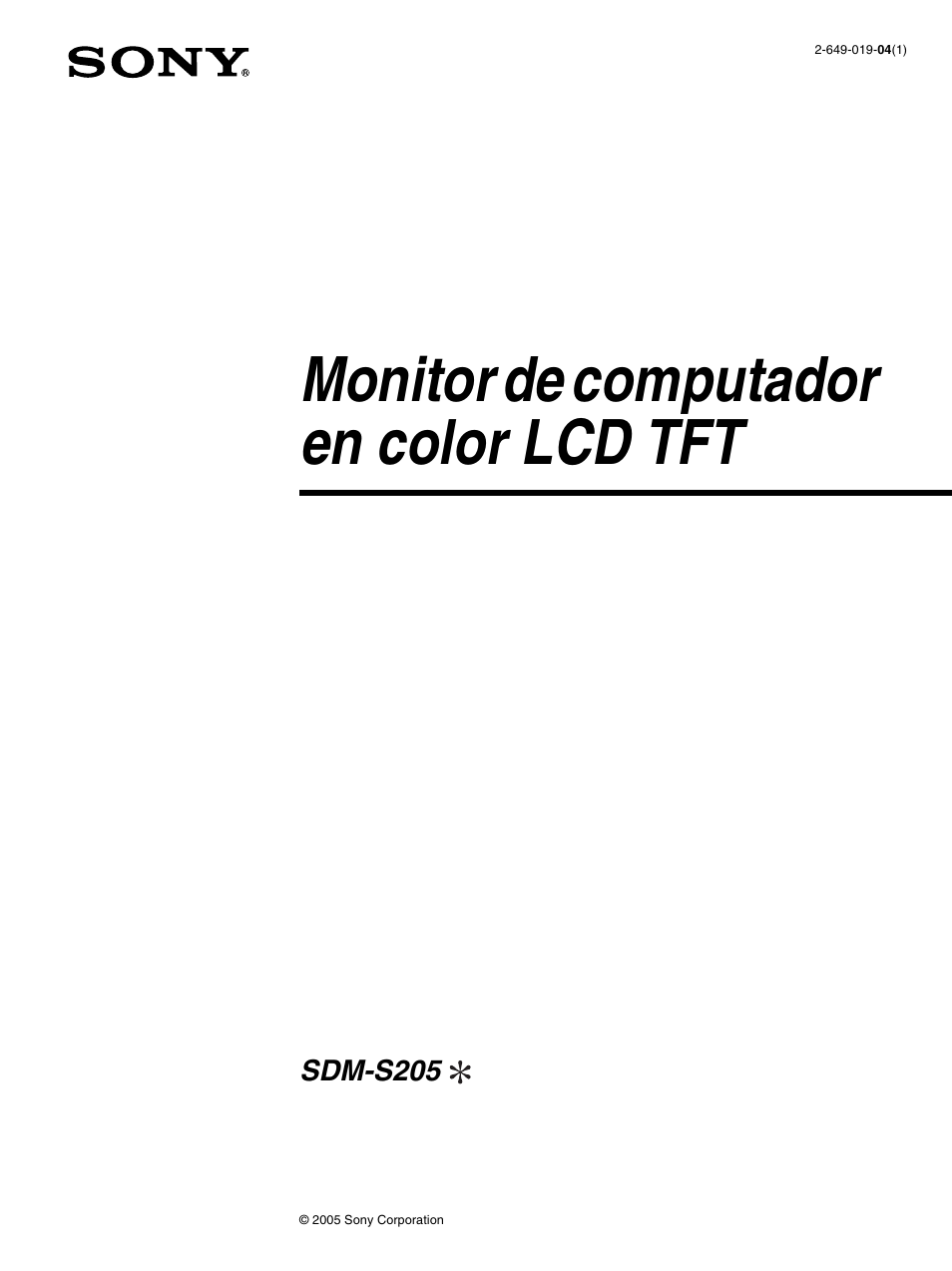 Monitor de computador en color lcd tft | Sony SDM-S205FB User Manual | Page 102 / 403